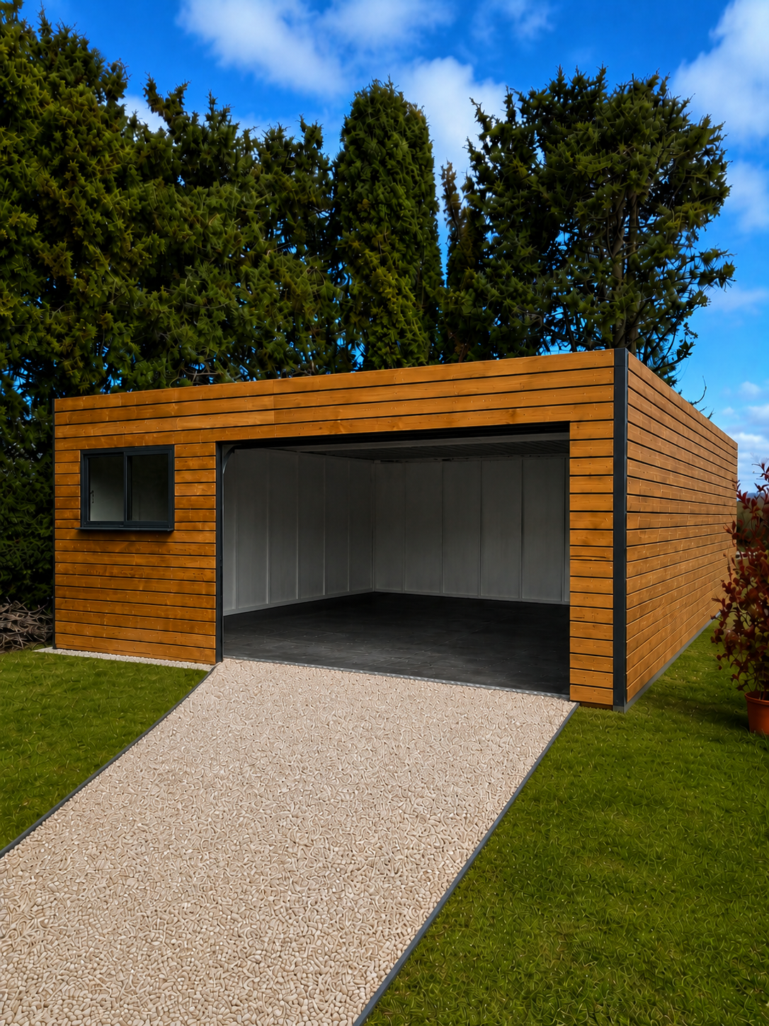 Garage container de 42m² - entièrement équipé