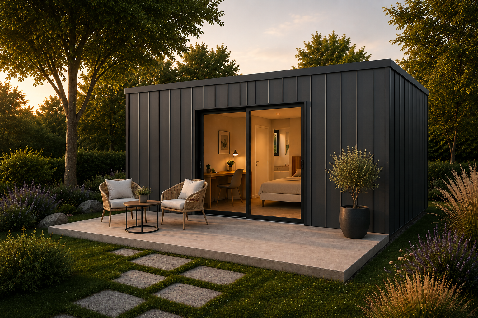 Studio de jardin en container / T1