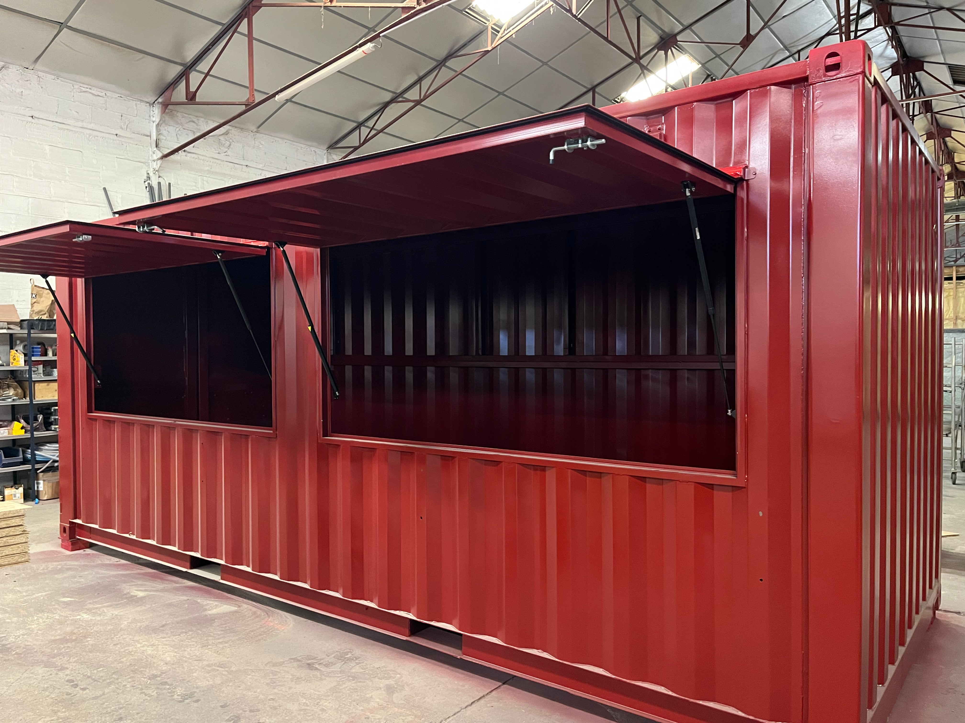 Buvette cpnteneur rouge