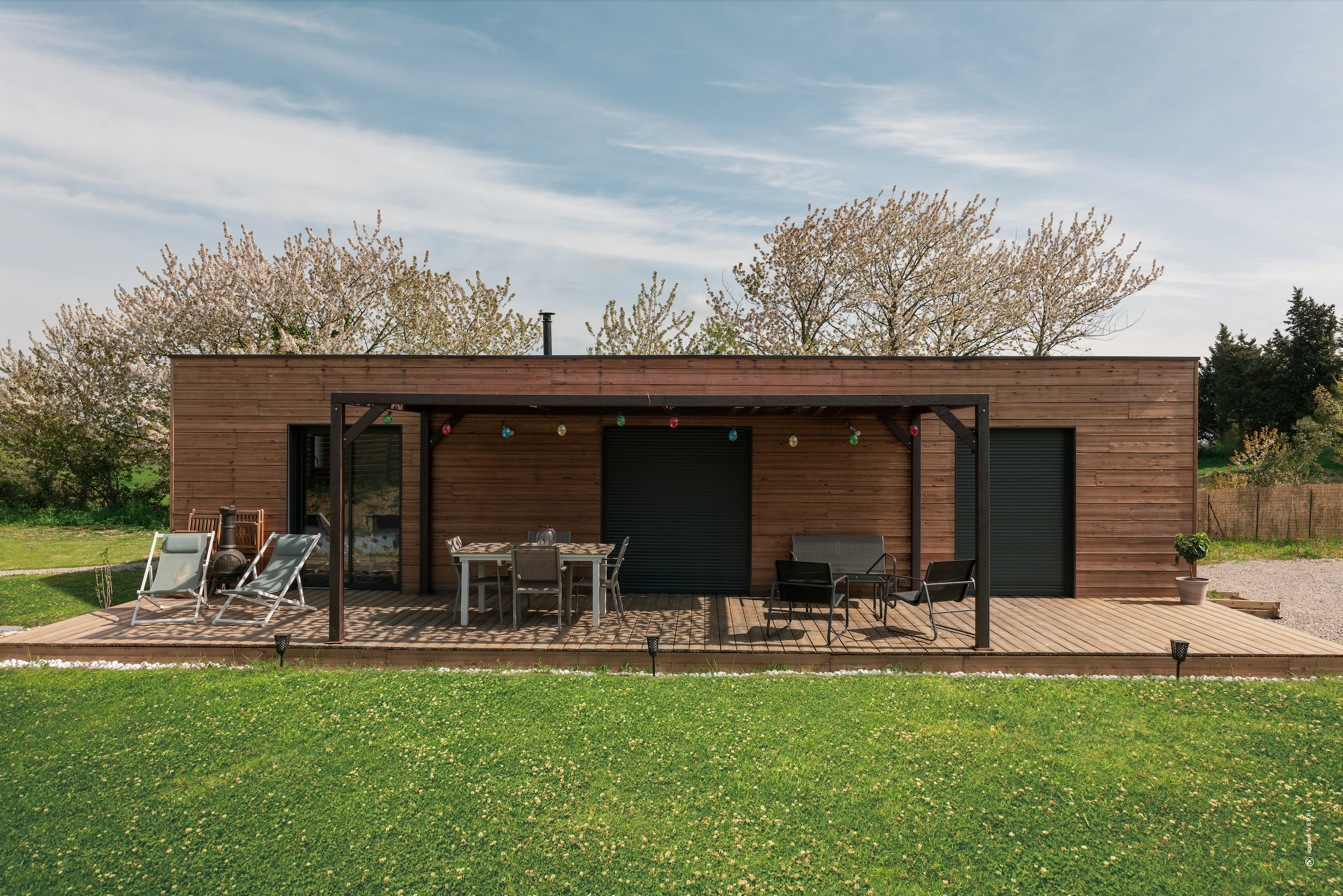 Maison container bois particuliers