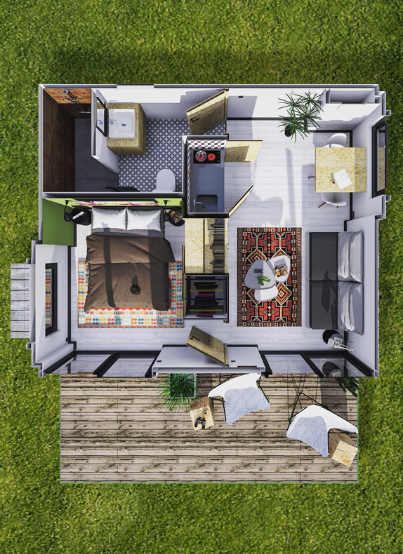 Studio de jardin en container / T2