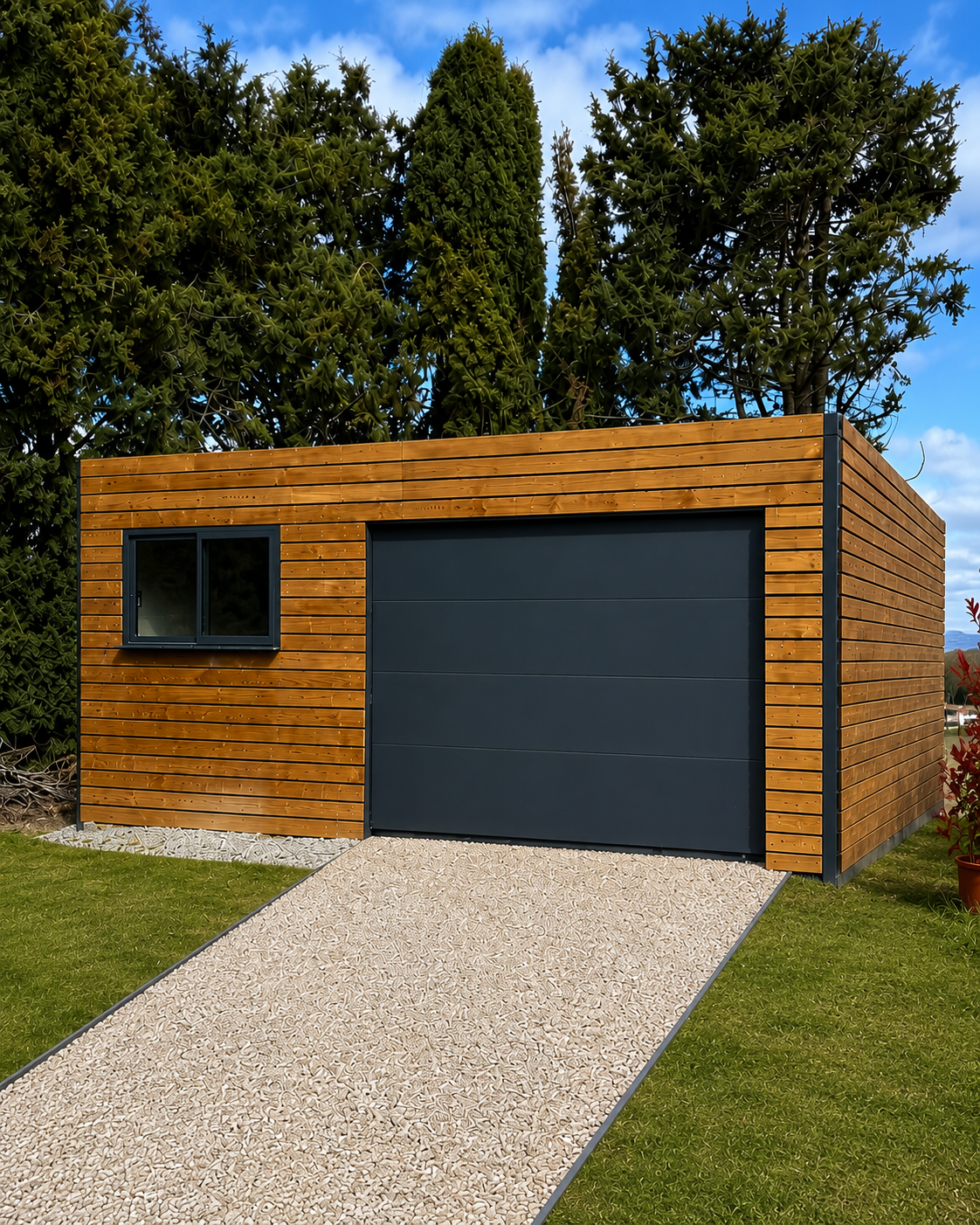 Garage container de 28m² - entièrement équipé