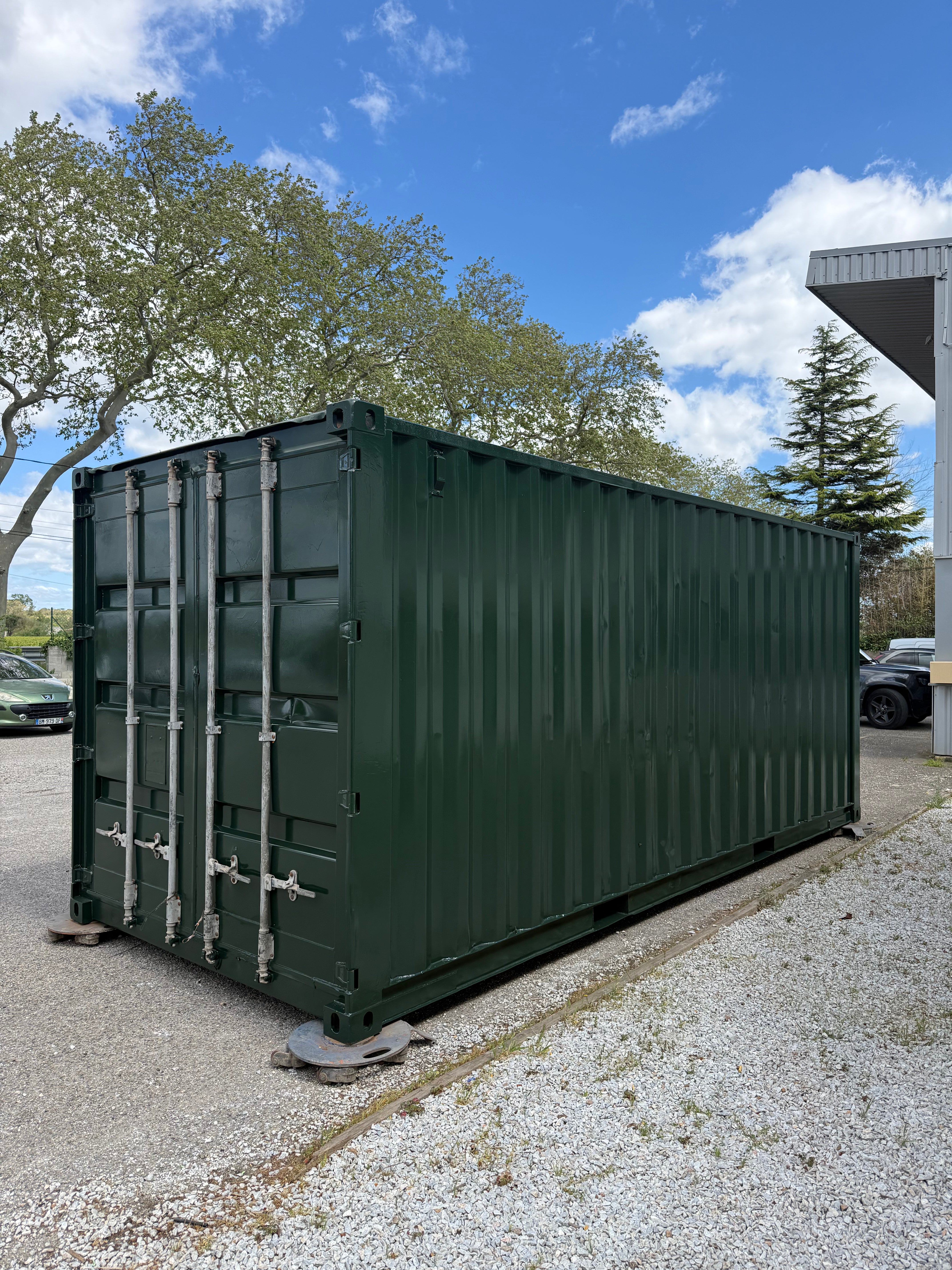 Peinture métallique extérieure - container 20 pieds