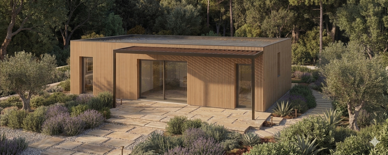 Maison nature contain bois
